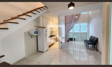 Apartamento para Aluguel - Gonzaga , 1 Quarto,  79 m² - Santos