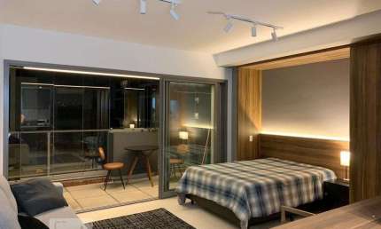 Kitnet / Stúdio para Aluguel - Brooklin, 1 Quarto,  43 m² - São Paulo