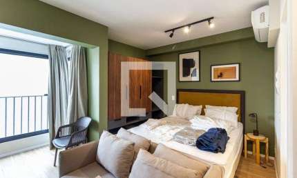 Kitnet / Stúdio para Aluguel - Santa Cecília, 1 Quarto,  26 m² - São Paulo