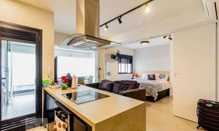 Kitnet / Stúdio para Aluguel - Vila Olímpia, 1 Quarto,  53 m² - São Paulo