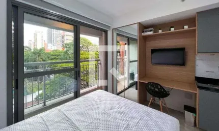Kitnet / stúdio para aluguel - moema, 1 quarto,  21 m² - são paulo