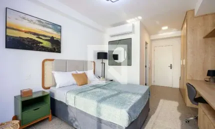 Kitnet / stúdio para aluguel - brooklin, 1 quarto,  32 m² - são paulo