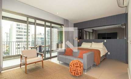 Kitnet / Stúdio para Aluguel - Itaim Bibi, 1 Quarto,  52 m² - São Paulo
