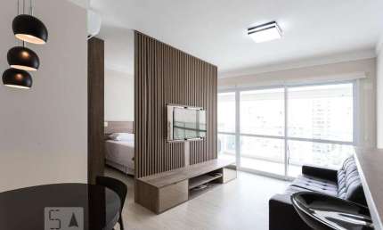 Kitnet / Stúdio para Aluguel - Brooklin, 1 Quarto,  50 m² - São Paulo