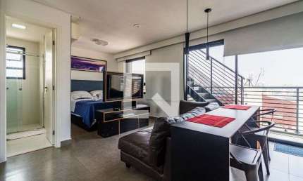 Cobertura para Aluguel - Vila Madalena, 1 Quarto,  70 m² - São Paulo