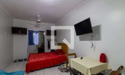 Apartamento para aluguel - nova mirim, 1 quarto,  42 m² - praia grande