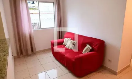 Apartamento para aluguel - guilhermina, 1 quarto,  42 m² - praia grande