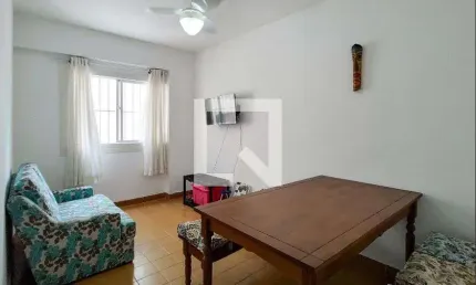 Apartamento para aluguel - maracanã, 1 quarto,  55 m² - praia grande