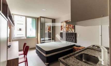 Kitnet / Stúdio para Aluguel - Santa Cecília, 1 Quarto,  21 m² - São Paulo