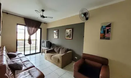Apartamento para Aluguel - Aviação, 1 Quarto,  54 m² - Praia Grande