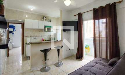 Apartamento para Aluguel - Boqueirão, 1 Quarto,  47 m² - Praia Grande