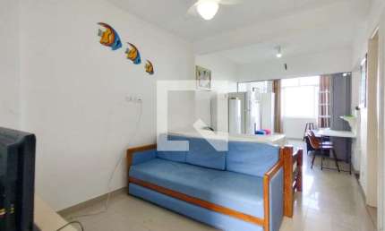 Kitnet / Stúdio para Aluguel - Guilhermina, 1 Quarto,  49 m² - Praia Grande