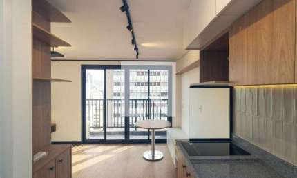 Kitnet / Stúdio para Aluguel - Santa Cecília, 1 Quarto,  19 m² - São Paulo