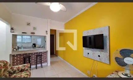 Apartamento para Aluguel - Vila Caiçara, 1 Quarto,  45 m² - Praia Grande