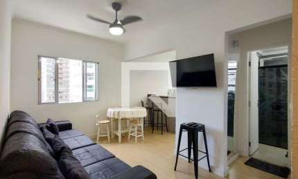 Apartamento para Aluguel - Boqueirão, 1 Quarto,  45 m² - Praia Grande