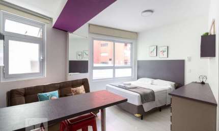 Kitnet / Stúdio para Aluguel - Consolação, 1 Quarto,  25 m² - São Paulo