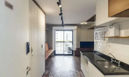 Kitnet / Stúdio para Aluguel - Santa Cecília, 1 Quarto,  27 m² - São Paulo