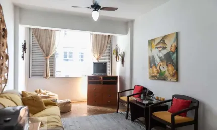 Apartamento para aluguel - jose menino, 1 quarto,  66 m² - santos