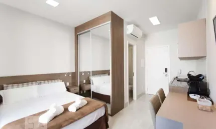 Kitnet / stúdio para aluguel - centro, 1 quarto,  20 m² - são paulo