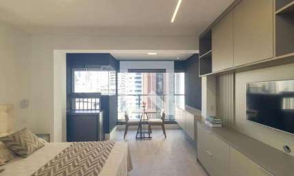 Kitnet / Stúdio para Aluguel - Higienópolis, 1 Quarto,  30 m² - São Paulo