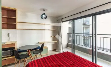 Kitnet / Stúdio para Aluguel - Santa Cecília, 1 Quarto,  27 m² - São Paulo