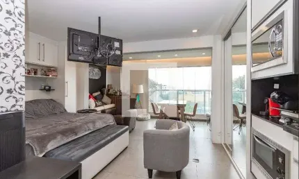Kitnet / stúdio para aluguel - brooklin, 1 quarto,  36 m² - são paulo