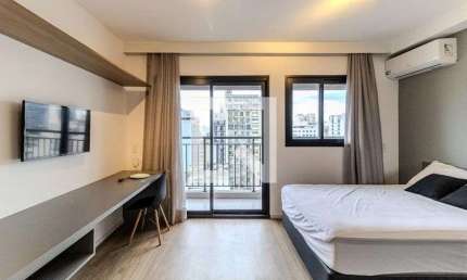 Kitnet / Stúdio para Aluguel - Santa Cecília, 1 Quarto,  27 m² - São Paulo