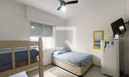 Apartamento para Aluguel - Embaré, 1 Quarto,  24 m² - Santos