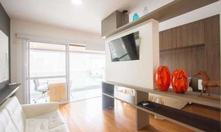 Kitnet / Stúdio para Aluguel - Brooklin, 1 Quarto,  49 m² - São Paulo