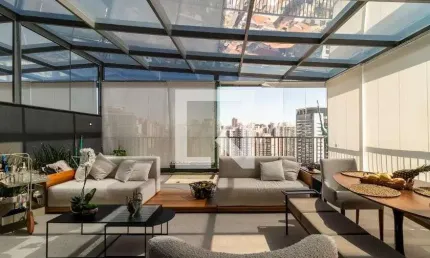 Cobertura para Aluguel - Perdizes, 1 Quarto,  80 m² - São Paulo