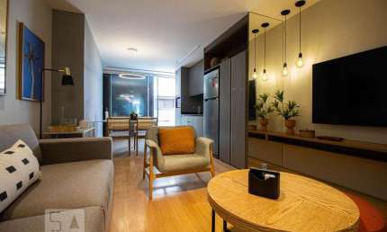 Kitnet / Stúdio para Aluguel - Barra da Tijuca - Marapendi, 1 Quarto,  80 m² - Rio de Janeiro