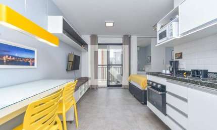 Kitnet / Stúdio para Aluguel - Santa Cecília, 1 Quarto,  26 m² - São Paulo