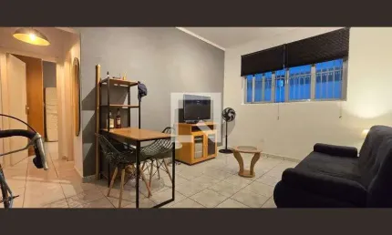Apartamento para aluguel - boqueirão, 1 quarto,  40 m² - santos