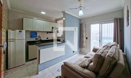 Apartamento para Aluguel - Cidade Ocian, 1 Quarto,  50 m² - Praia Grande