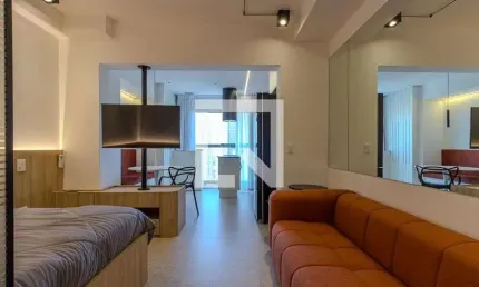 Kitnet / stúdio para aluguel - brooklin, 1 quarto,  33 m² - são paulo