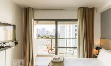 Kitnet / stúdio para aluguel - brooklin, 1 quarto,  26 m² - são paulo