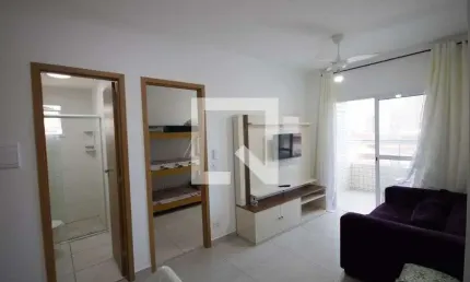 Apartamento para Aluguel - Nova Mirim, 1 Quarto,  45 m² - Praia Grande