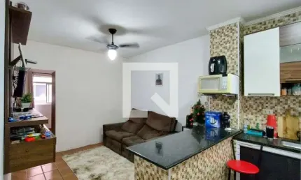 Kitnet / Stúdio para Aluguel - Guilhermina, 1 Quarto,  32 m² - Praia Grande
