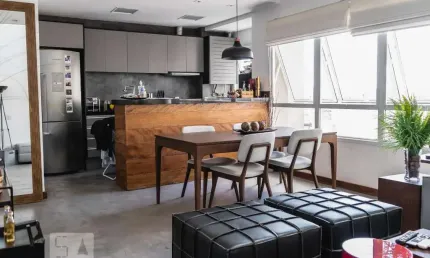 Apartamento para aluguel - alphaville, 1 quarto,  78 m² - barueri