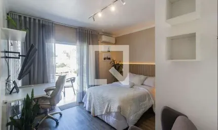Kitnet / stúdio para aluguel - centro, 1 quarto,  25 m² - florianópolis