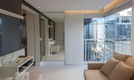 Apartamento para aluguel - itaim bibi, 1 quarto,  55 m² - são paulo