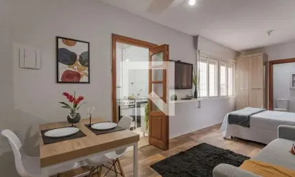 Kitnet / stúdio para aluguel - vila ipiranga, 1 quarto,  32 m² - porto alegre