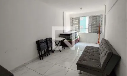 Kitnet / stúdio para aluguel - guilhermina, 1 quarto,  50 m² - praia grande