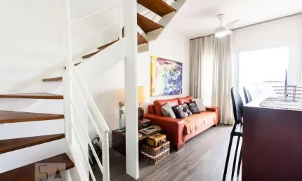 Apartamento para aluguel - gonzaga , 1 quarto,  60 m² - santos