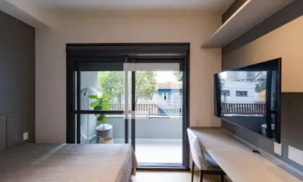 Kitnet / Stúdio para Aluguel - Campo Belo, 1 Quarto,  27 m² - São Paulo