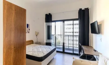 Kitnet / Stúdio para Aluguel - Santa Cecília, 1 Quarto,  23 m² - São Paulo
