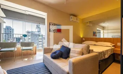 Kitnet / Stúdio para Aluguel - Pinheiros, 1 Quarto,  30 m² - São Paulo