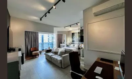 Apartamento para aluguel - brooklin, 1 quarto,  49 m² - são paulo