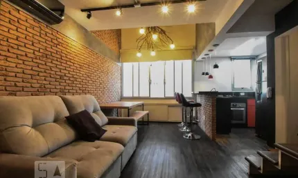 Apartamento para aluguel - brooklin, 1 quarto,  50 m² - são paulo