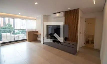 Apartamento para aluguel - brooklin, 1 quarto,  45 m² - são paulo